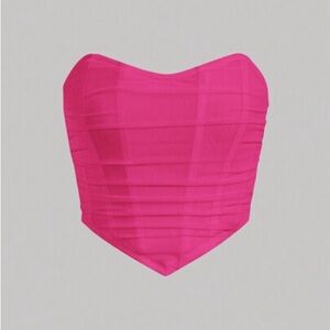 Pink corset/bustier top